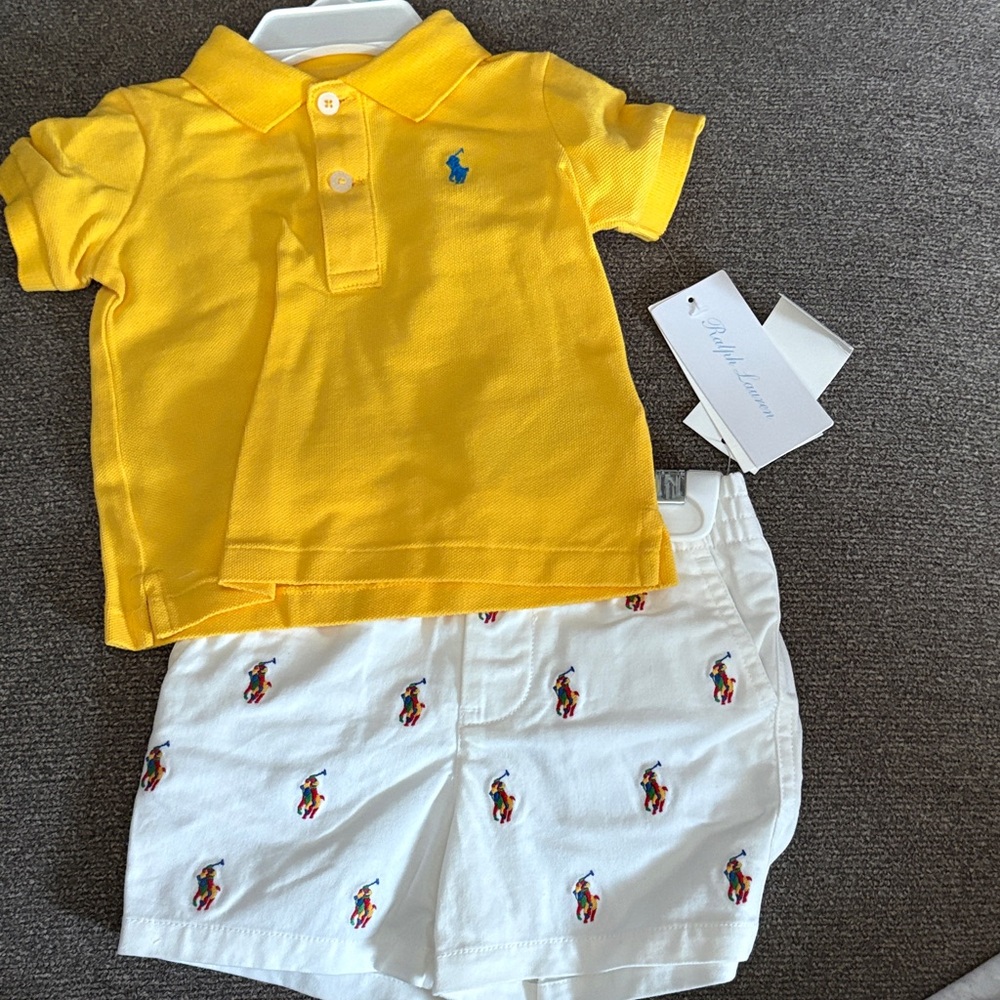 Ralph Lauren Bright Yellow Polo Shirt for Kids